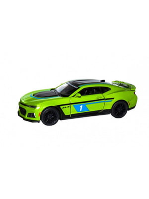 Дитяча модель машинки Chevrolet Camaro ZL1 2017 інерційна, 1:38 Green | 7055515