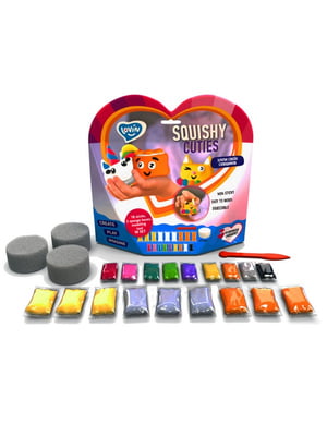 Набір для ліплення з повітряним пластиліном Squishy Cuties | 7056695