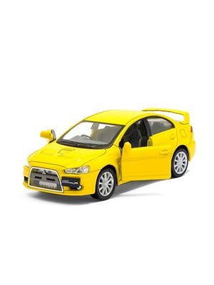 Автомодель легкова Mitsubishi lancer evolution X 1:36, 5" Жовтий | 7056723