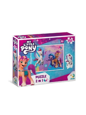 Дитячі Пазли My Little Pony "Пригоди Санні, Ізі та Зіпп" (60 елементів), з фігуркою | 7057004