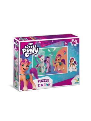 Дитячі Пазли My Little Pony "Пригоди Санні, Піпп та Зіпп"  (60 елементів), з фігуркою | 7057005