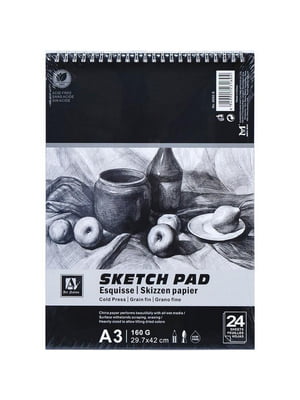 Альбом "Sketch Pad", А3, 24 аркуші, 160 г/м² | 7058474