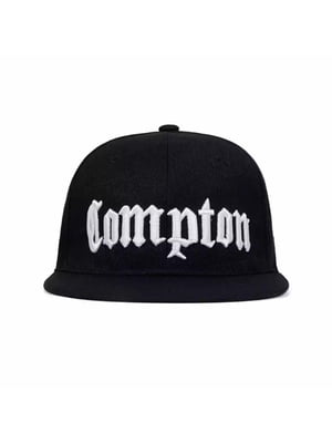 Кепка Compton з прямим козирком чорна | 7075687