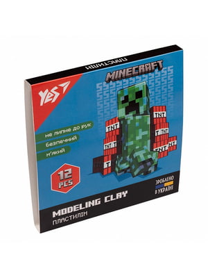 Пластилін Minecraft (12 кольорів, 240 г) | 7099078