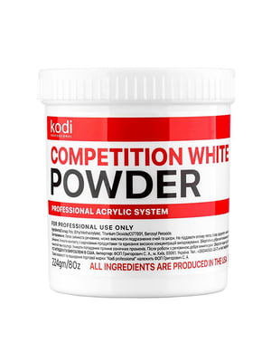 Акрилова пудра Compеtition White Powder 224 г Біла | 7109753