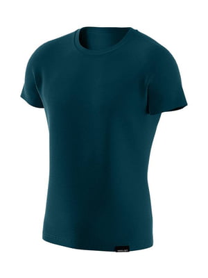 Футболка  Basic U-neck 2XL Темно-блакитний | 7114889