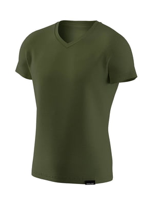 Футболка  Basic V-neck 2XL Хакі | 7115622