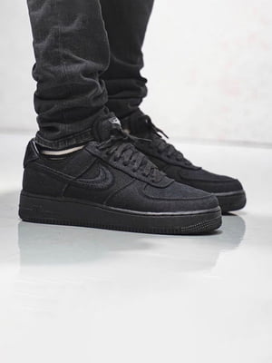 Кросівки Air Force 1 Low Stussy Black MRV-11471 | 7117619