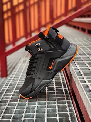 Кросівки Huarache Acronym "Black/Orange" | 7118804