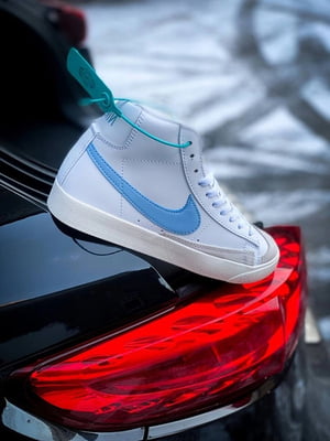 Кеди Blazer Mid 77 White Celestine Blue  | 7118847