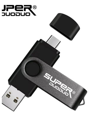 Флешка 3в1 На 16 ГБ USB-Type-C-Micro-USB | 7125481