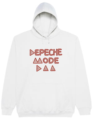 Худі біла з вишивкою "Delta Machine, Depeche Mode es" | 7127810