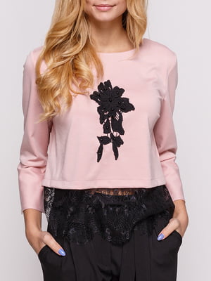 Блуза розовая с рисунком | 5920380