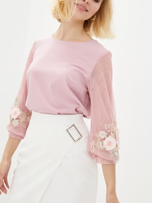 Блуза рожева з декором | 5920800