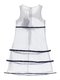 Платье белое с контрастной отделкой | 917519 | фото 2