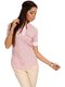 Блуза розовая в узкую полоску | 890512 | фото 4