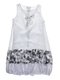 Платье белое с цветочным принтом | 958865