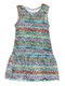 Платье разноцветное в зигзагообразную полоску | 973713