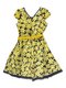 Платье желто-синее в цветочный принт | 1039098 | фото 2