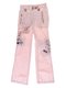 Штани рожеві з вишивкою і написами | 1051203
