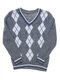 Пуловер сірий в ромби | 1256673