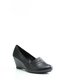 Туфли черные с контрастной отделкой | 1364577