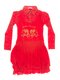 Платье красное, стилизованное под блузу и сарафан | 649180