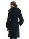Пальто черное с отделкой и поясом-завязкой | 1370624 | фото 4