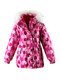 Куртка рожева в квітковий принт | 1378054