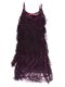 Сукня фіолетова з бахромою | 1523929