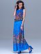 Сукня синя в квітковий принт | 1645358 | фото 4