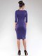 Платье фиолетовое с контрастной отделкой | 1832298 | фото 2