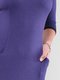 Платье фиолетовое с контрастной отделкой | 1832298 | фото 3