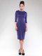 Платье фиолетовое с контрастной отделкой | 1832298 | фото 4