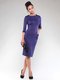 Платье фиолетовое с контрастной отделкой | 1832298 | фото 5