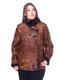 Куртка коричневая с цветочным рисунком | 1848849