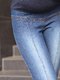 Джинси сині з ефектом потертих | 1851611 | фото 4