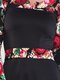 Сукня чорна з квітковим принтом | 1850896 | фото 3