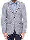 Пиджак серый с контрастной отделкой | 1636004 | фото 3