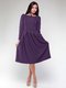 Платье А-силуэта темно-фиолетовое | 1970871