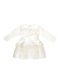 Сукня молочного кольору з декором | 3201857
