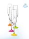 Набір келихів для шампанського Neon (4х190 мл) | 2008747