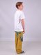 Штани, гірчичного кольору з принтом | 2054479 | фото 3