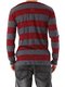 Пуловер бордово-сірий в смужку | 2060420 | фото 2