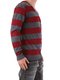 Пуловер бордово-сірий в смужку | 2060420 | фото 3