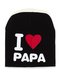 Шапка чорна I love papa | 2073969