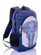 Рюкзак синий с принтом | 2551887 | фото 2