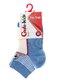 Шкарпетки блакитні з смужками і малюнком | 2626263