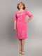 Платье розовое с перфорацией | 2593052