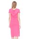 Платье розовое с контрастными вставками | 2302542 | фото 2